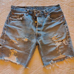 Levi's Vintage 501 Distressed Shorts - Size 31 - Made in USA